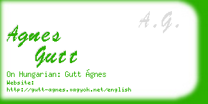 agnes gutt business card